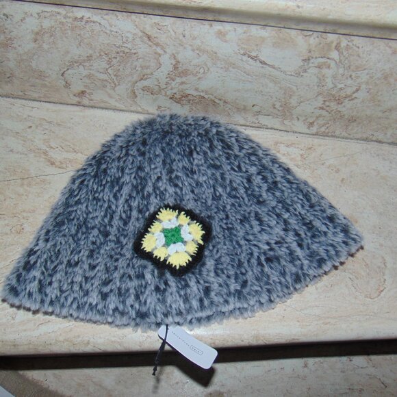 RARE Hansel from Basel Bucket Hat Gray Prototype Fuzzy Y2K Winter Cabin Classic - Picture 4 of 8